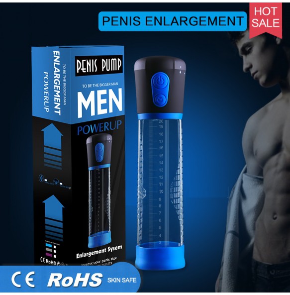 Electronic High-Vacuum Penis Pump - Penis Enlargement (Blue)
